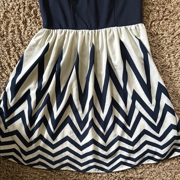 Xhilaration Blue Fit and Flare Mini Dress Sleeveless - Picture 4 of 8